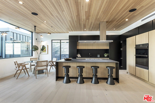 Black And Wood Kitchen